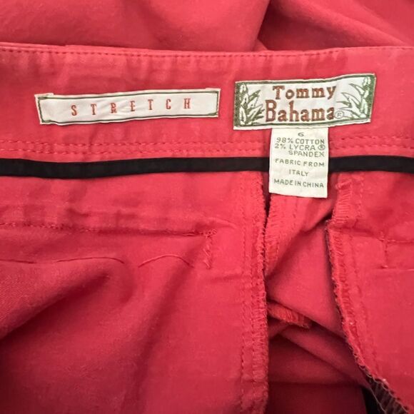 TOMMY BAHAMA Coral Wide Leg Stretch Cropped Capri Pant 6 - Picture 2 of 9